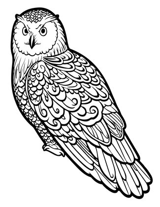 Feather Detail - Free printable coloring page