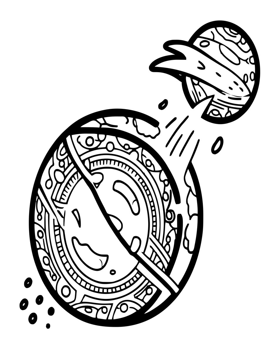 Comet Flyby - free printable coloring page