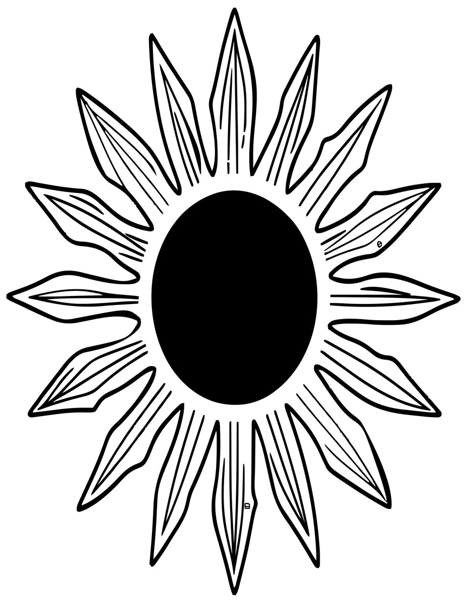 Eclipse Corona - free printable coloring page