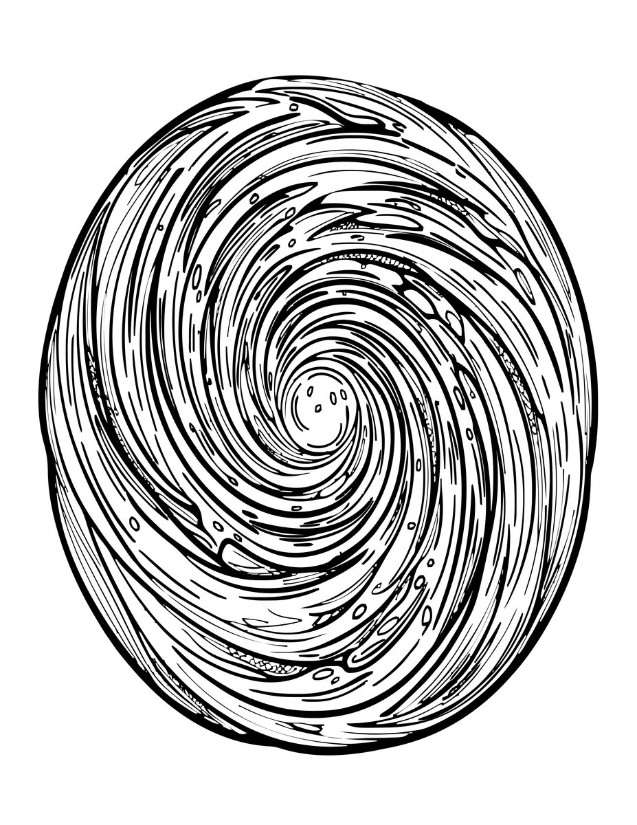 Milky Way Panorama - free printable coloring page