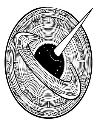 Black Hole - Free printable coloring page