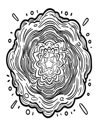 Supernova - Free printable coloring page