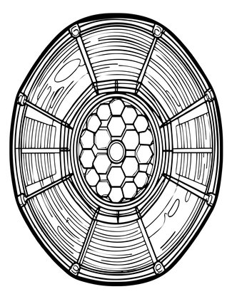 Space Telescope Array - Free printable coloring page