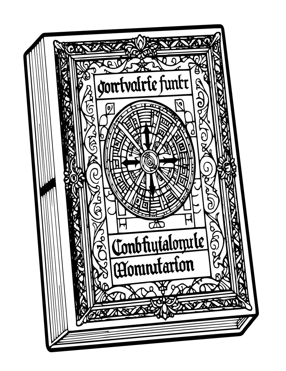 Illuminated Manuscript - free printable coloring page