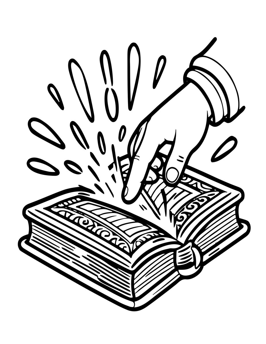 Spell Activation - free printable coloring page