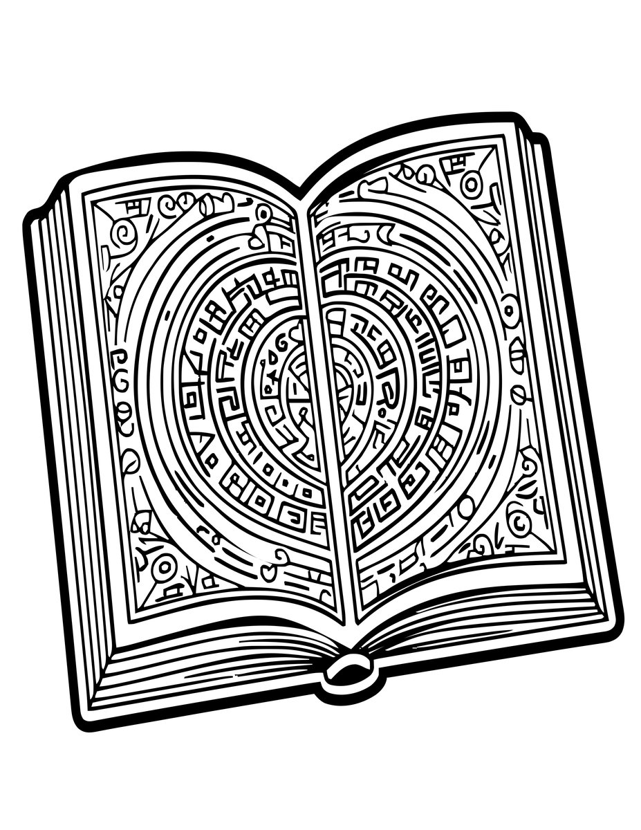 Rune Pages - free printable coloring page