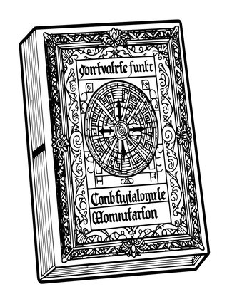Illuminated Manuscript - Free printable coloring page