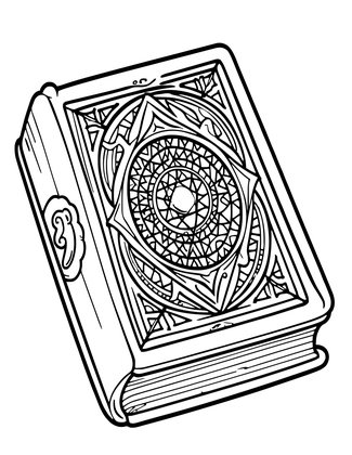 Inherited Grimoire - Free printable coloring page