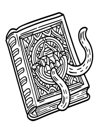 Living Book - Free printable coloring page