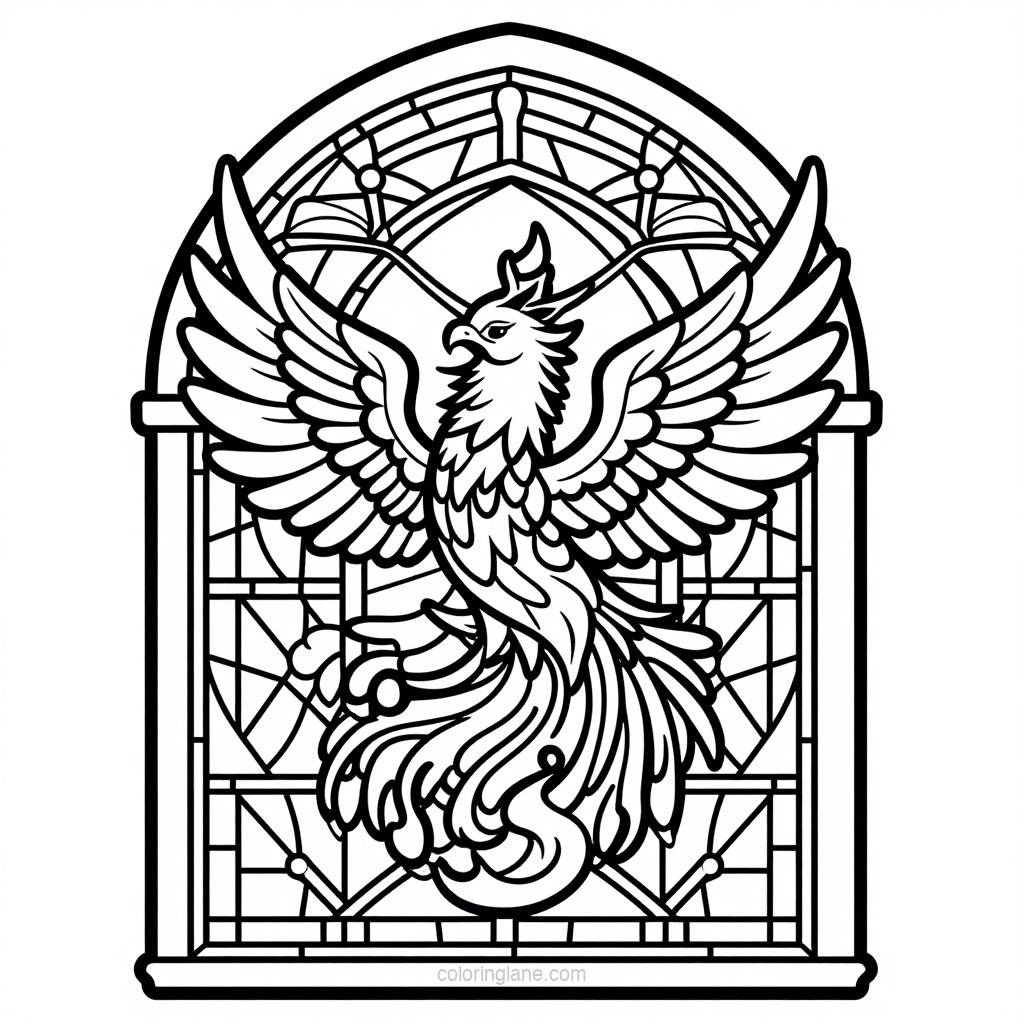 Mandala Window - free printable coloring page