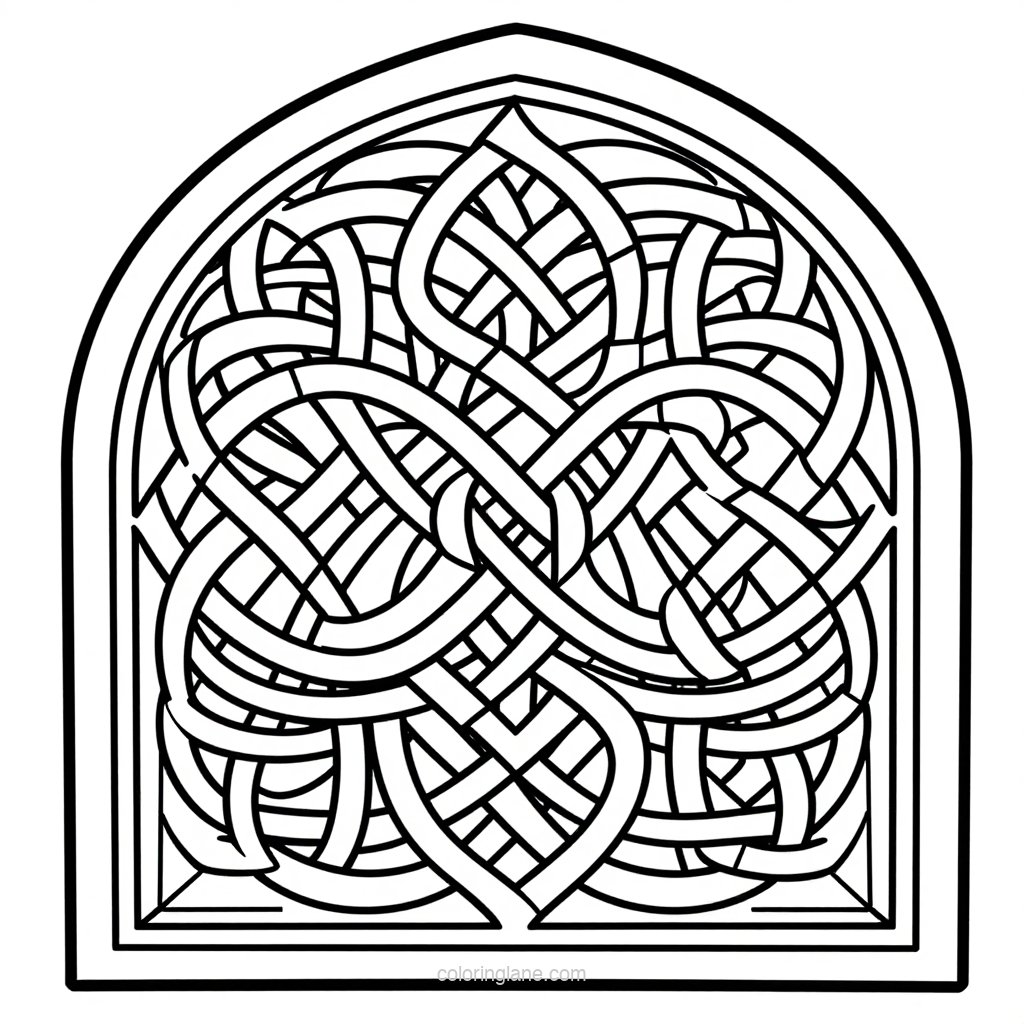 Tree of Life - free printable coloring page