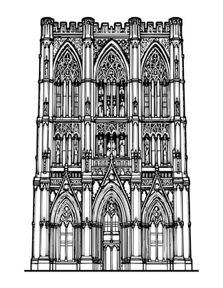 Gothic Arch - Free printable coloring page