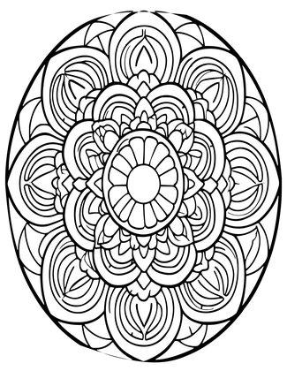 Mandala Window - Free printable coloring page
