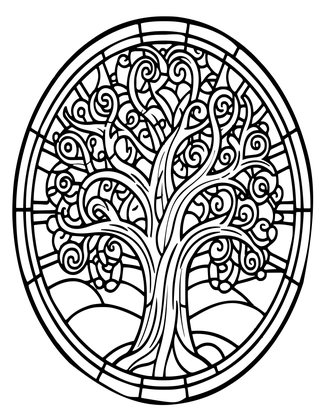 Tree of Life - Free printable coloring page