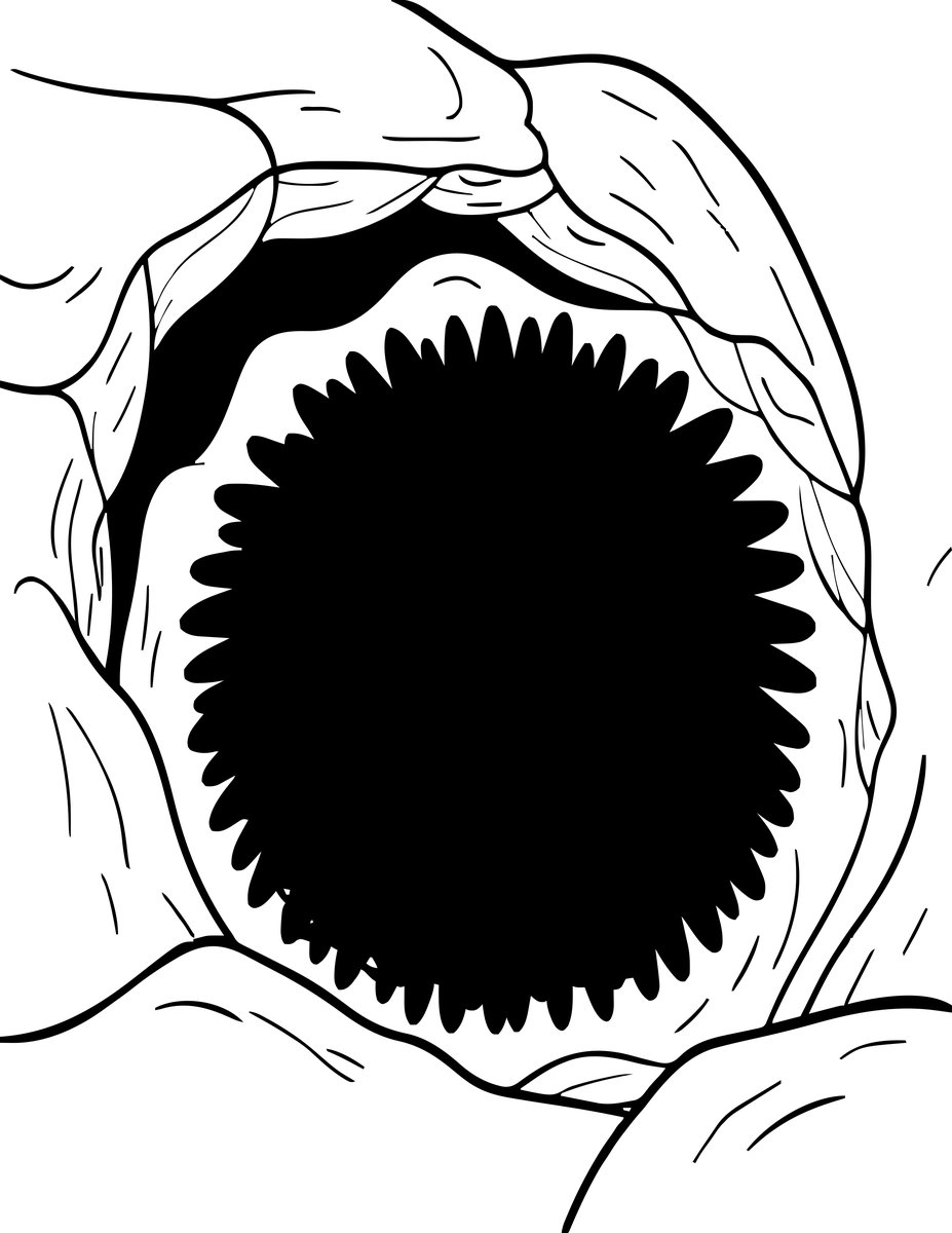 Purple Sea Urchin - free printable coloring page