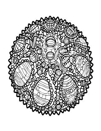Urchin Cloak - Free printable coloring page