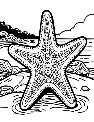 Sunset Shore - Free printable coloring page