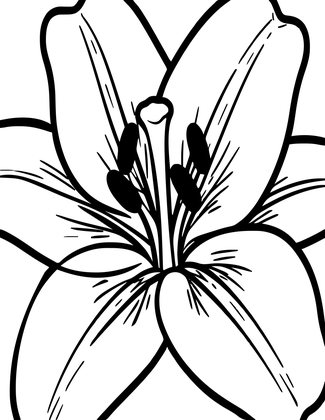 Pollen Close-Up - Free printable coloring page