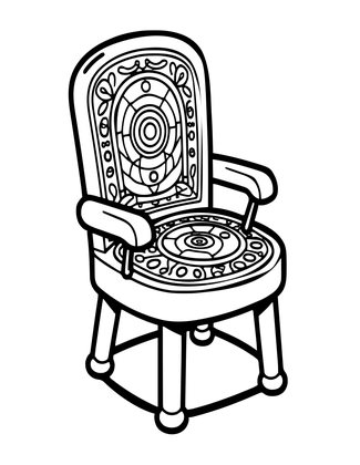 Time Machine - Free printable coloring page