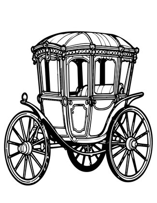 Steam Carriage - Free printable coloring page