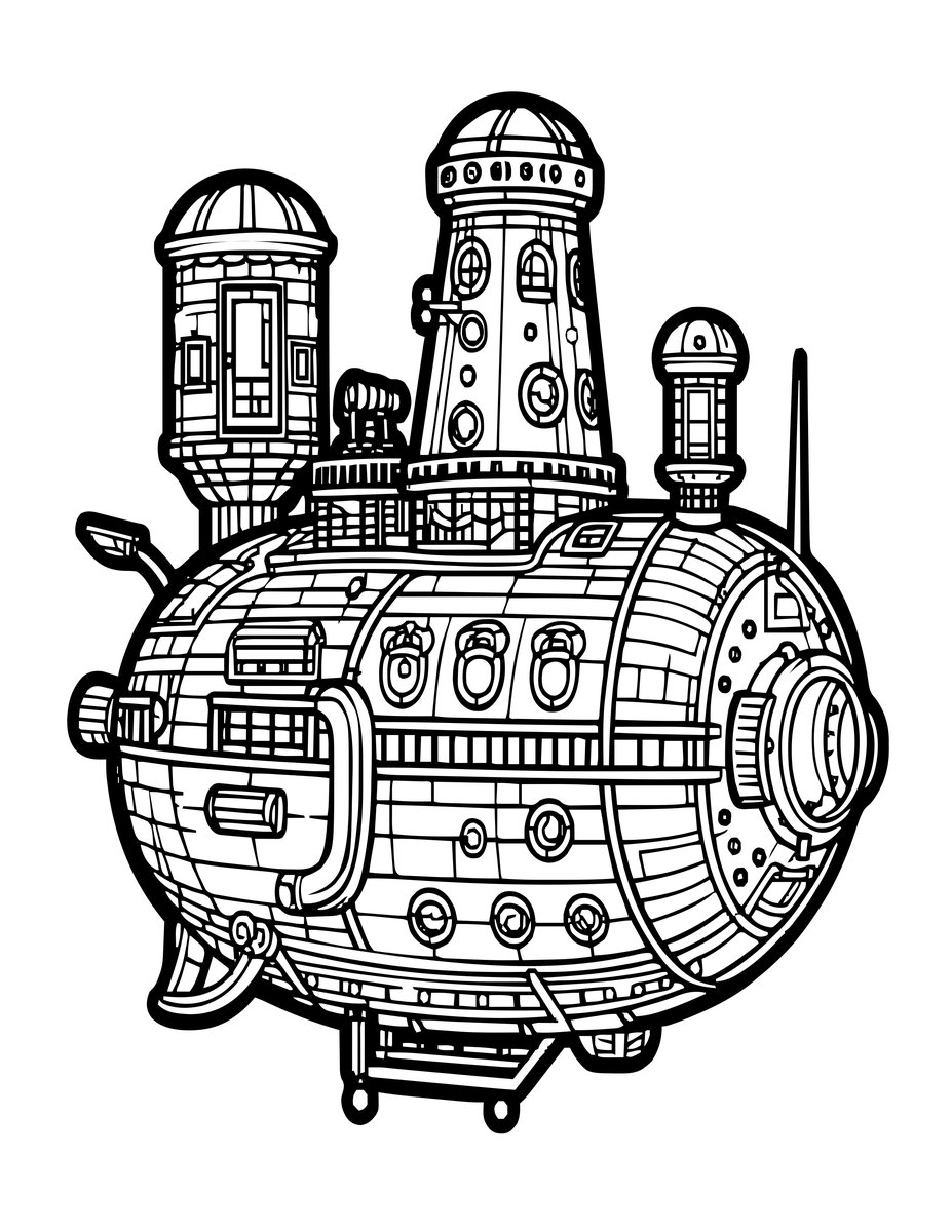 Boiler Room - free printable coloring page