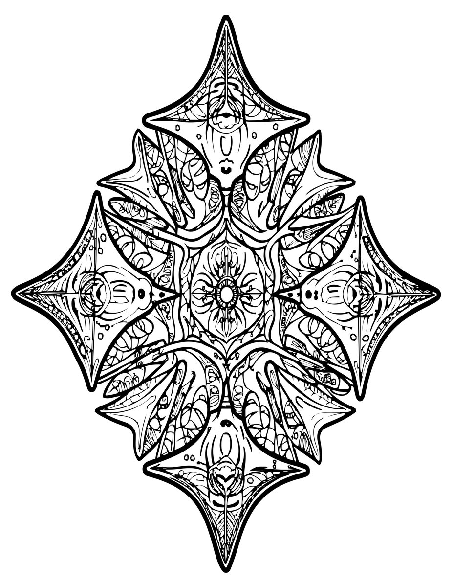 Cownose Ray School - free printable coloring page