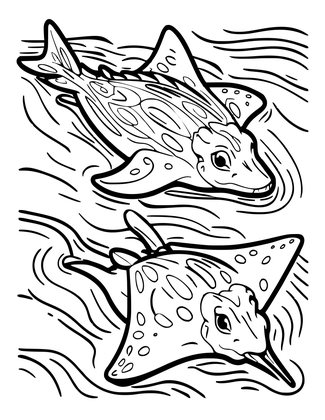 Stingray Nursery - Free printable coloring page
