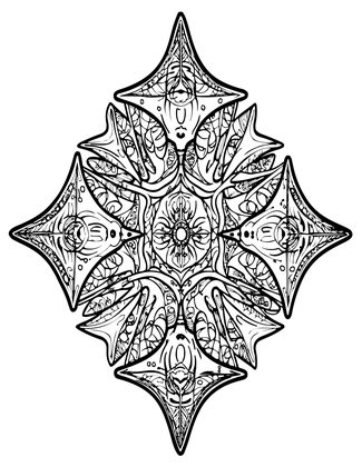 Cownose Ray School - Free printable coloring page