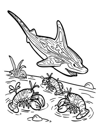 Night Ray - Free printable coloring page