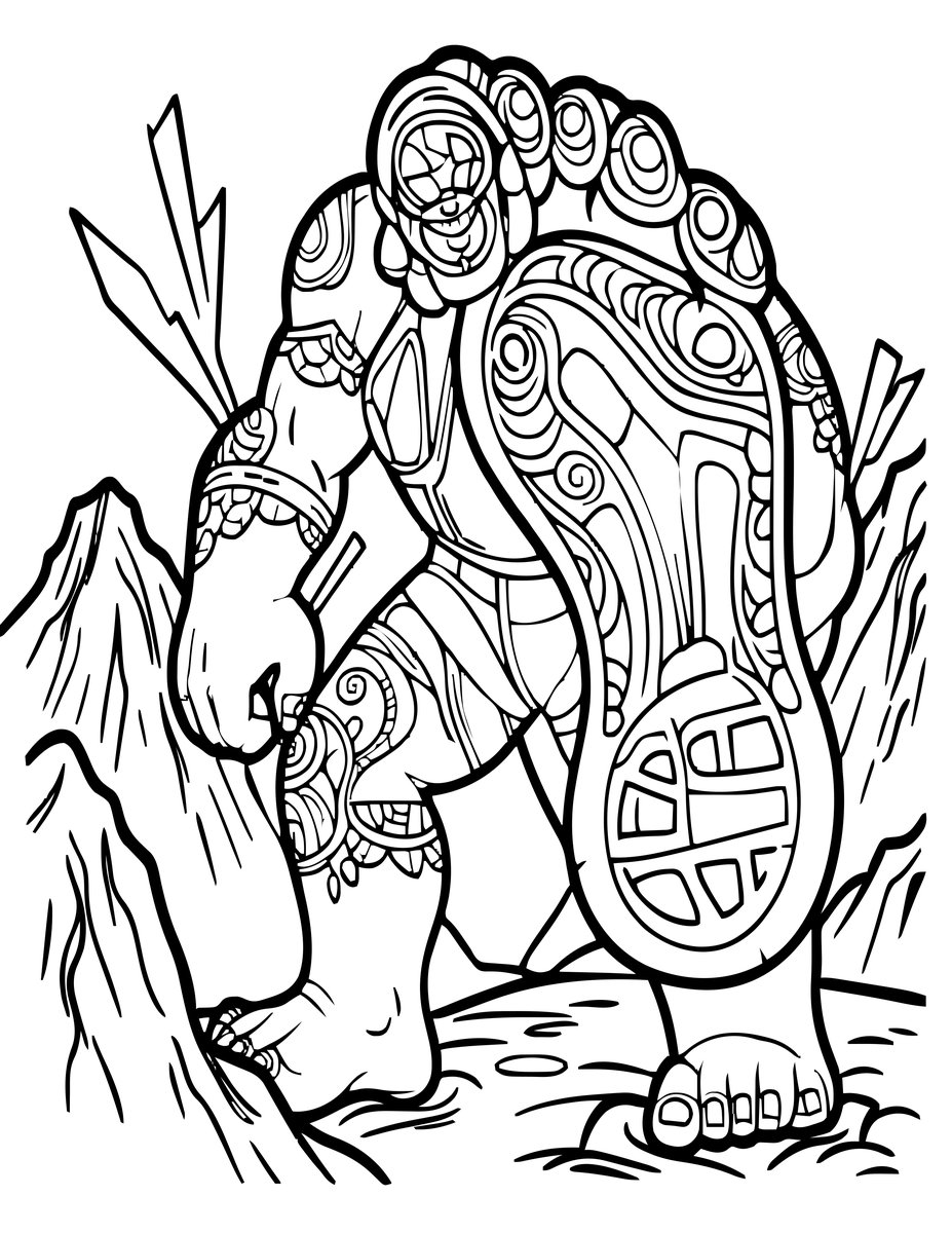 Thunder Step - free printable coloring page