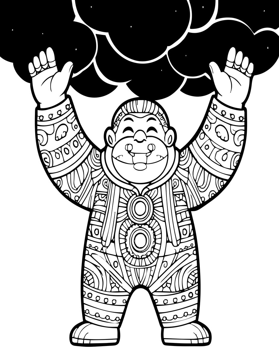 Storm Caller - free printable coloring page