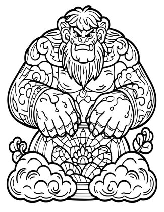 Cloud Sculptor - Free printable coloring page