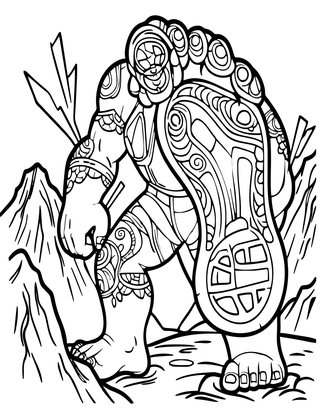Thunder Step - Free printable coloring page