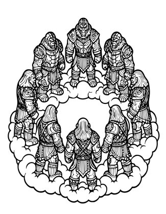 Storm Council - Free printable coloring page