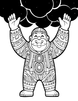 Storm Caller - Free printable coloring page