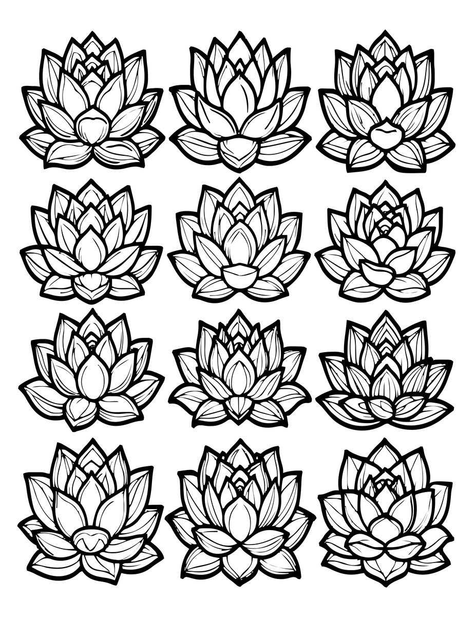 Echeveria Rainbow - free printable coloring page