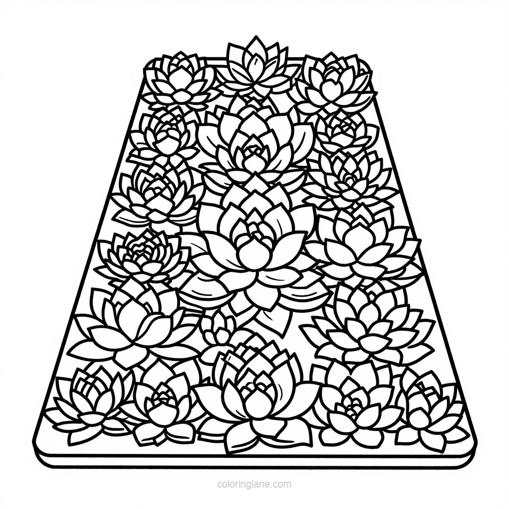 Colander Planter - free printable coloring page