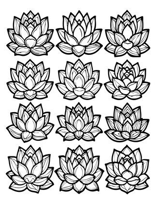Echeveria Rainbow - Free printable coloring page