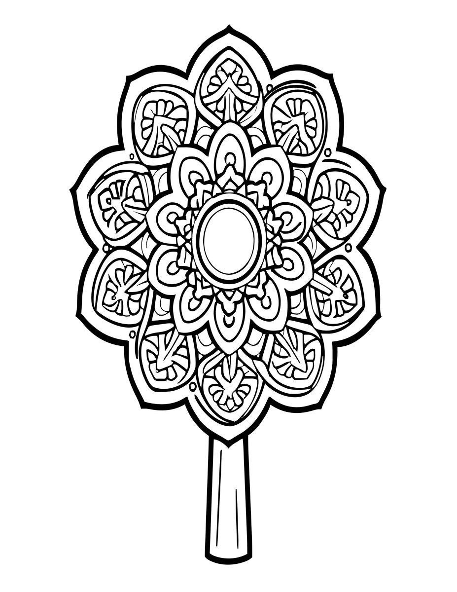 Aeonium - free printable coloring page