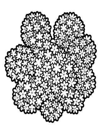 Sedum Bouquet - Free printable coloring page