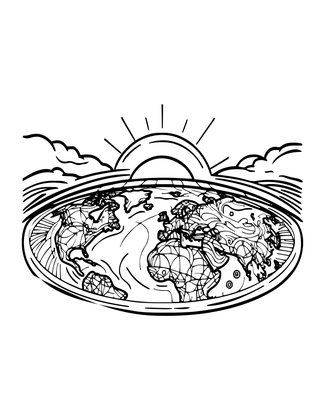 Space Horizon - Free printable coloring page