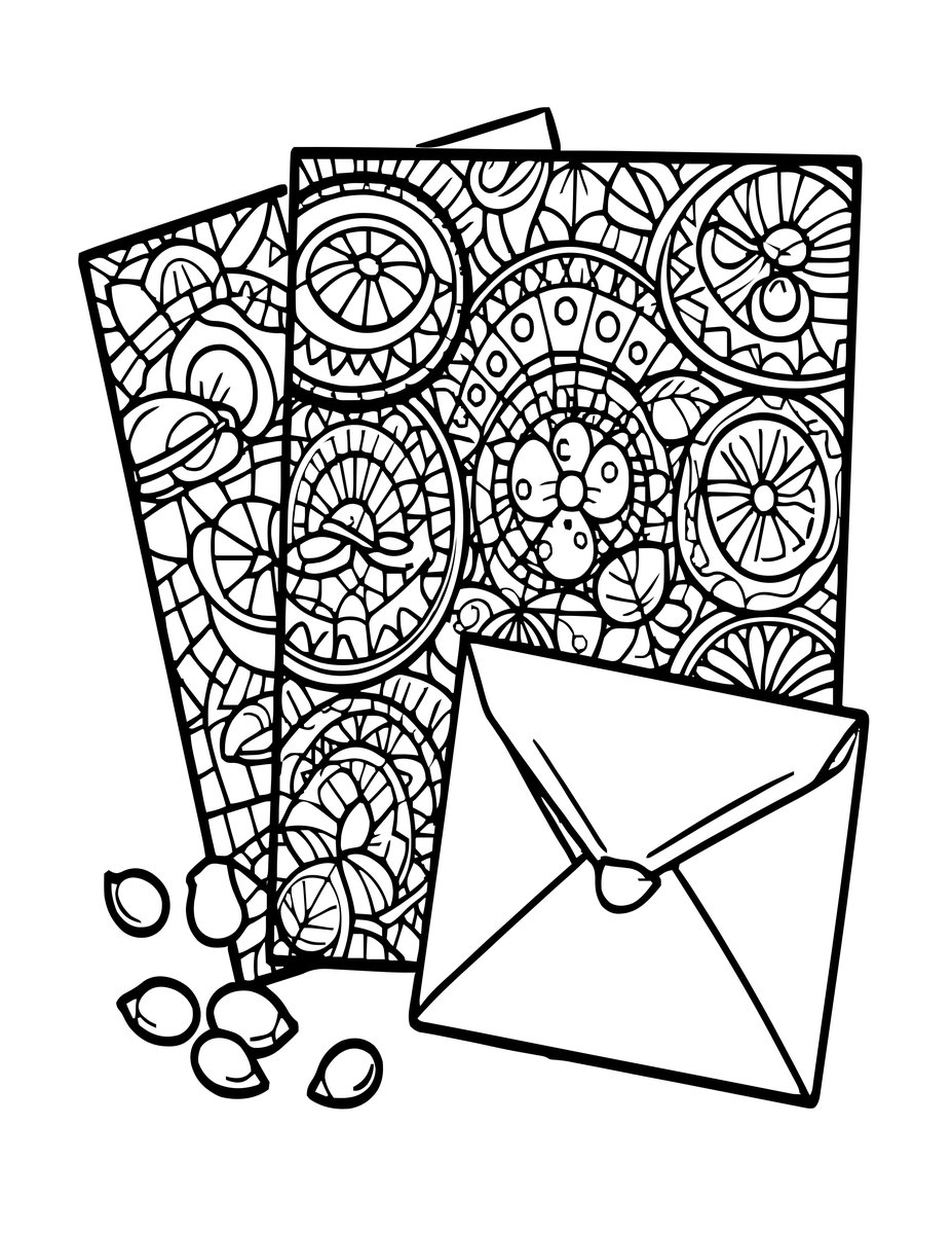 Sweet Pea Seeds - free printable coloring page