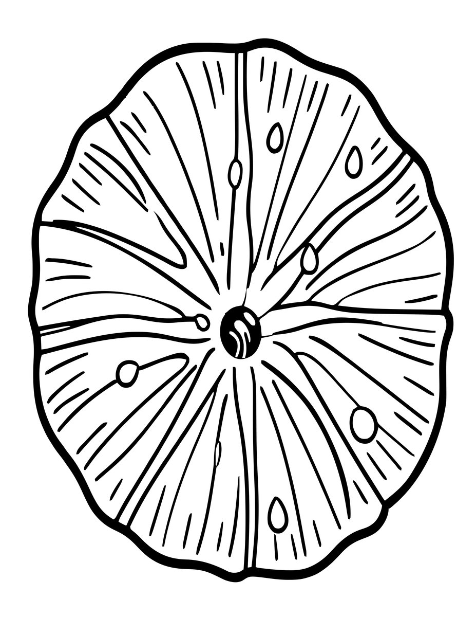 Dew on Petals - free printable coloring page