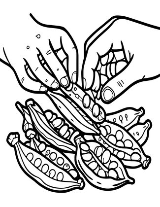 Seed Saving - Free printable coloring page