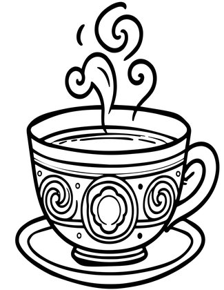 Earl Grey Steam - Free printable coloring page