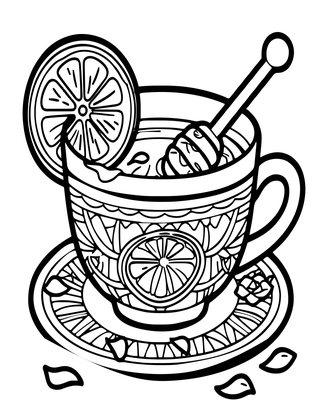 Lemon and Honey - Free printable coloring page