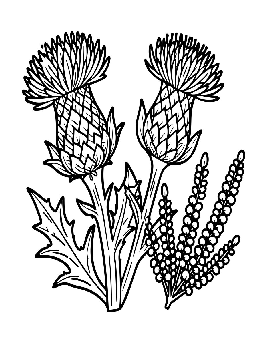 Watercolor Style - free printable coloring page