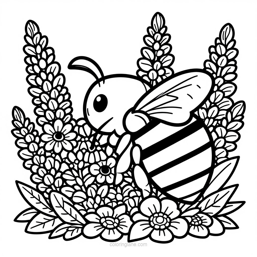 Heather Carpet - free printable coloring page