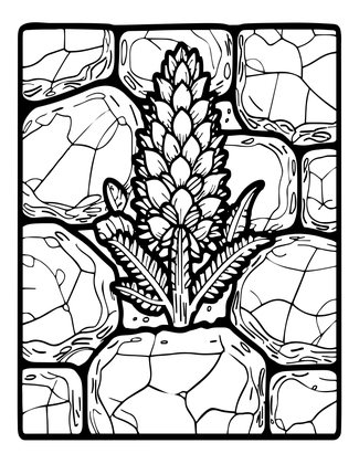 Stone Wall - Free printable coloring page