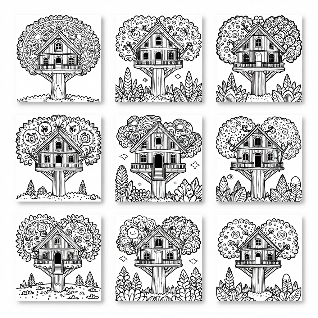 Treehouse Libraries coloring pages collection - 30 free printable pages